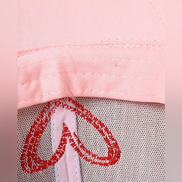 Women Heart Embroidered Casual Style Hat black color,NWOT - Picture 7 of 11